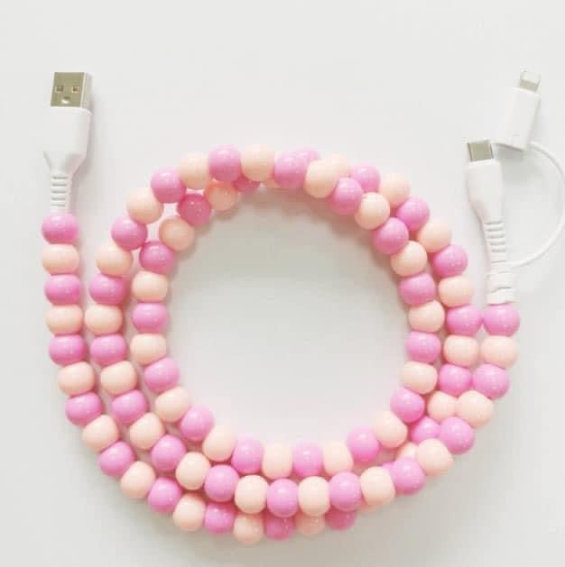 Beaded 2 in 1 Phone Charger