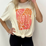 Pink & Orange Leopard Floral Pumpkin Tee