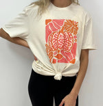 Pink & Orange Leopard Floral Pumpkin Tee