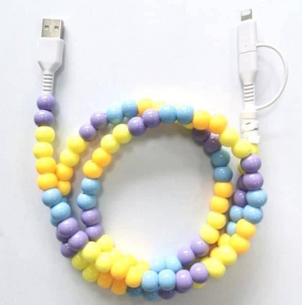 Beaded 2 in 1 Phone Charger