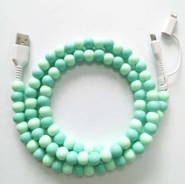 Beaded 2 in 1 Phone Charger