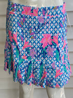 Floral Print Flounce Skort