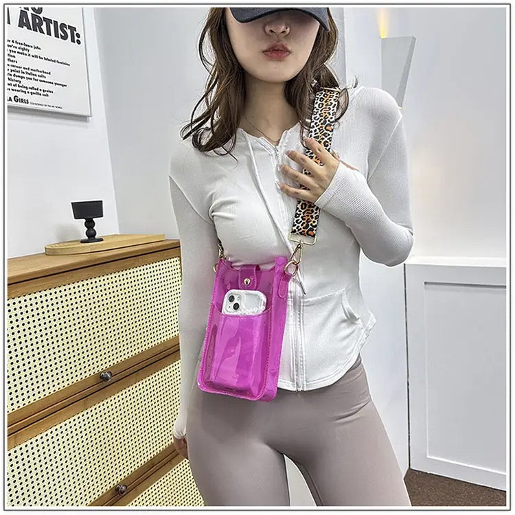 Colorful Clear Mobile Phone Bag