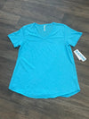 Turquoise Stella V-Neck Top BEACHTIME by Lulu-B