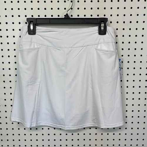 White 2-Pocket Pull-On Skort BEACHTIME by Lulu-B