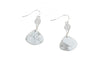 White Semi Precious Bead Dangle Earrings Kat & Bryn