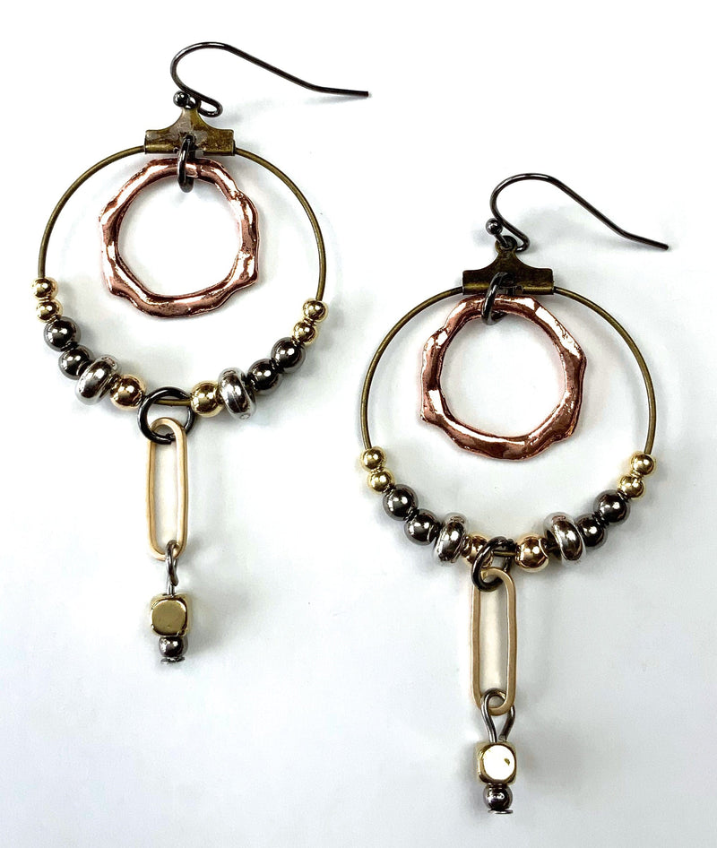 Eclipse Ring Collage Earrings Eclipse Ring Collage Earrings Lost & Found Trading Co.