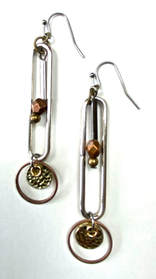 Mechanical Clip Collage Earrings Mechanical Clip Collage Earrings Lost & Found Trading Co.