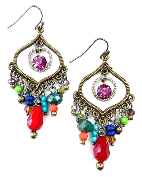 Mixed Beads Harem Dangles Earrings Mixed Beads Harem Dangles Earrings Lost & Found Trading Co.