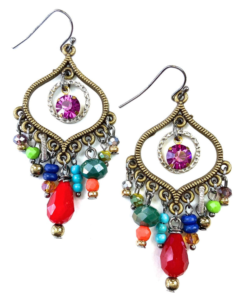 Mixed Beads Harem Dangles Earrings Mixed Beads Harem Dangles Earrings Lost & Found Trading Co.