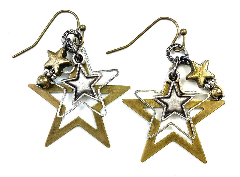 Stacked Star Cluster Earrings Stacked Star Cluster Earrings Lost & Found Trading Co.