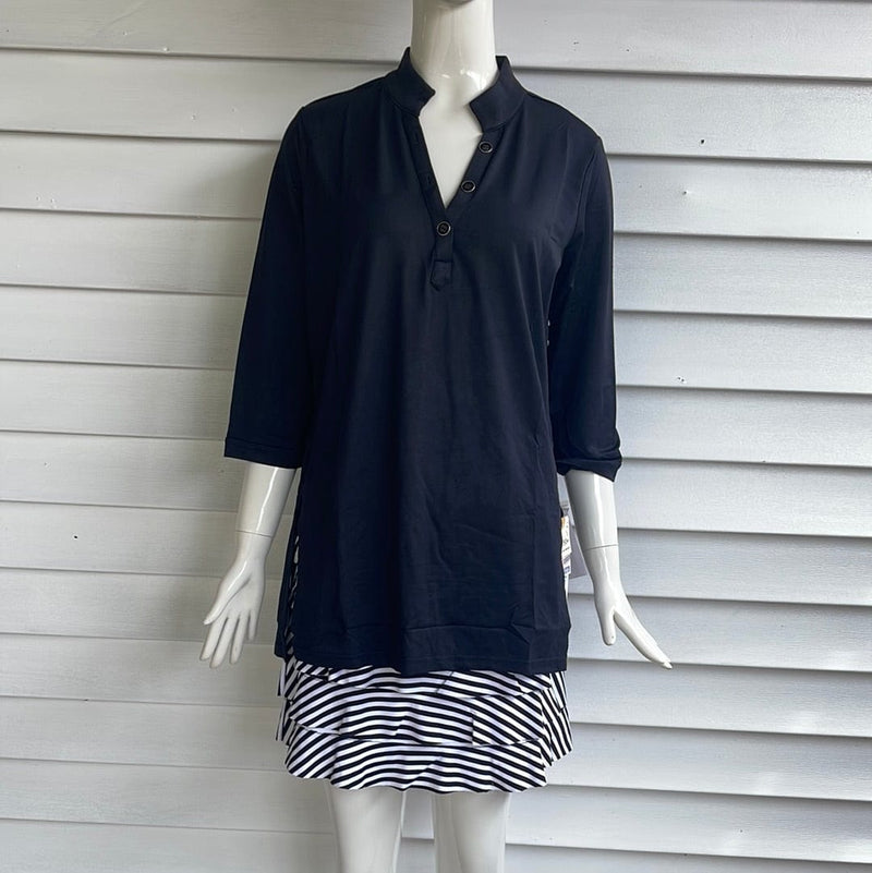 Black V-Neck Travel Tunic Black V-Neck Travel Tunic Lulu-B