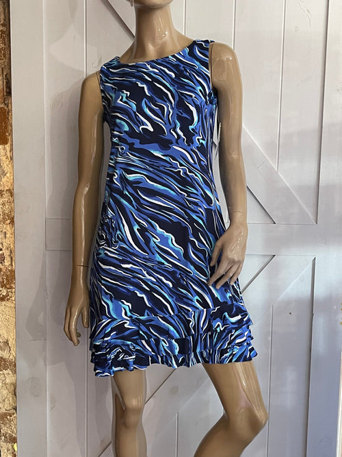 Lulu B Blue Zebra Travel Dress