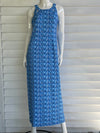 Blue Chevron Print Sexy Maxi Dress Blue Chevron Print Sexy Maxi Dress Lulu-B