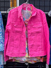 Hot Pink Linen Jacket Lulu-B