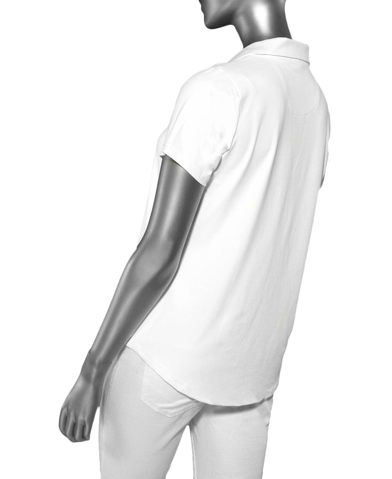 White Short Sleeve Collar Top White Short Sleeve Collar Top Lulu-B