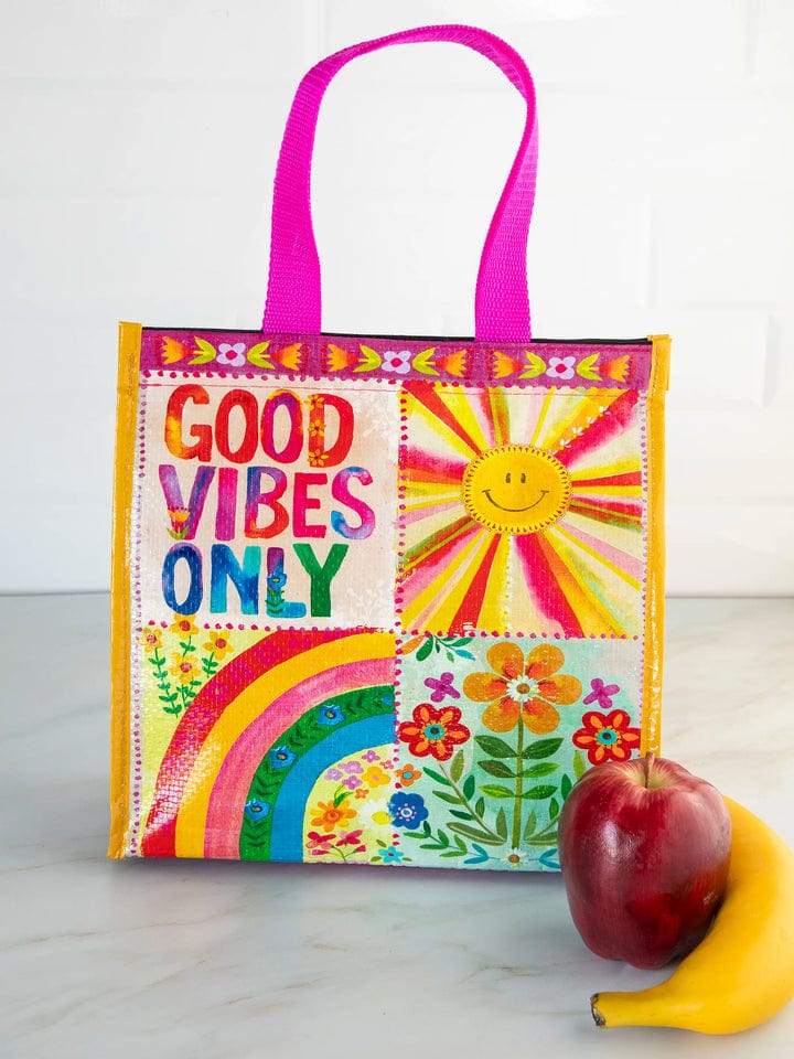 Insulated Lunch Bag - Good Vibes Insulated Lunch Bag - Good Vibes Natural Life