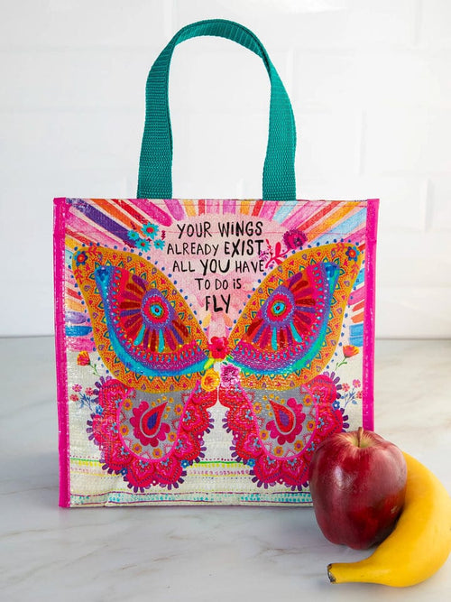 Insulated Lunch Bag - Your Wings Exist Insulated Lunch Bag - Your Wings Exist Natural Life