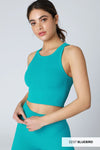 Chevron Highneck Crop Top Chevron Highneck Crop Top Nikibiki Bluebird
