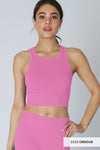 Chevron Highneck Crop Top Chevron Highneck Crop Top Nikibiki Crocus