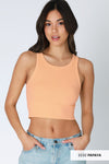 Chevron Highneck Crop Top Chevron Highneck Crop Top Nikibiki Papaya