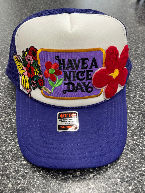 Have A Nice Day Trucker Hat Have A Nice Day Trucker Hat Old Skool Boutique