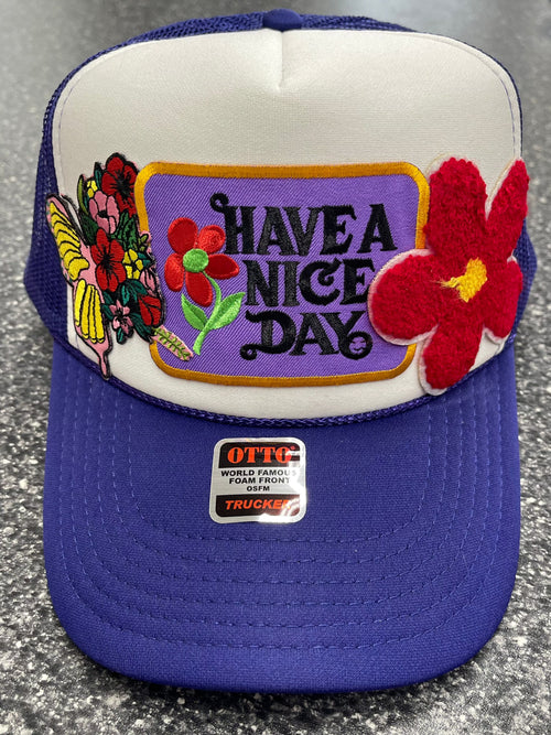 Have A Nice Day Trucker Hat Have A Nice Day Trucker Hat Old Skool Boutique