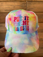 Husband's Tab Tie Dye Baseball Cap Old Skool Boutique