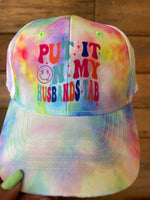 Husband's Tab Tie Dye Baseball Cap Old Skool Boutique