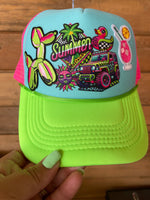 Jeep Summer Neon Trucker Hat Old Skool Boutique