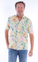 Men's Yellow Floral Hawaiian Shirt Old Skool Boutique
