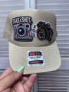 Take a Shot Beautiful Khaki Trucker Hat Old Skool Boutique