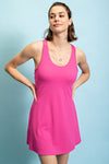 Bright Pink Tennis Romper Dress Rae Mode