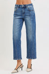 High Rise Crop Straight Leg Jeans High Rise Crop Straight Leg Jeans Risen Jeans