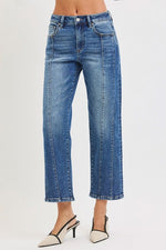High Rise Crop Straight Leg Jeans High Rise Crop Straight Leg Jeans Risen Jeans