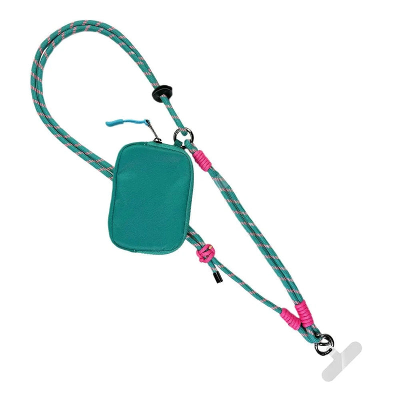 Active Crossbody w/ RFID Pouch Twin Rope Active Crossbody w/ RFID Pouch Twin Rope Save The Girls Teal