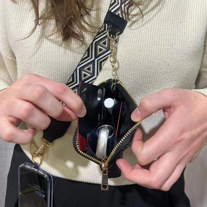 Clip & Go Strap w/ RFID Pouch Diamond Pattern Clip & Go Strap w/ RFID Pouch Diamond Pattern Save The Girls