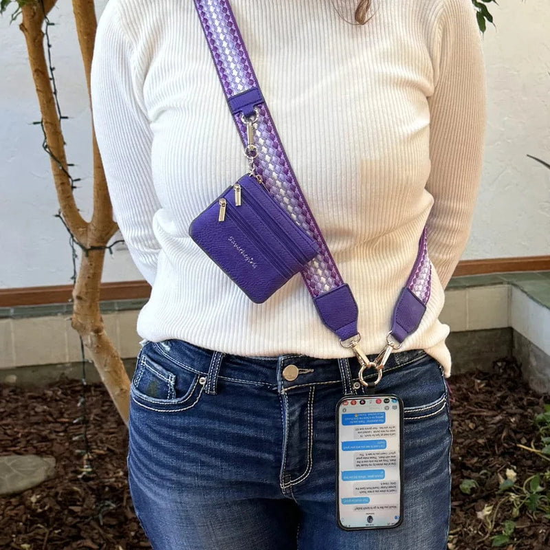 Clip & Go Strap w/ Zippered Pouch -  Fun Dots Clip & Go Strap w/ Zippered Pouch -  Fun Dots Save The Girls