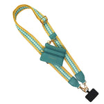 Clip & Go Strap w/ Zippered Pouch -  Fun Dots Clip & Go Strap w/ Zippered Pouch -  Fun Dots Save The Girls Mustard/Aqua