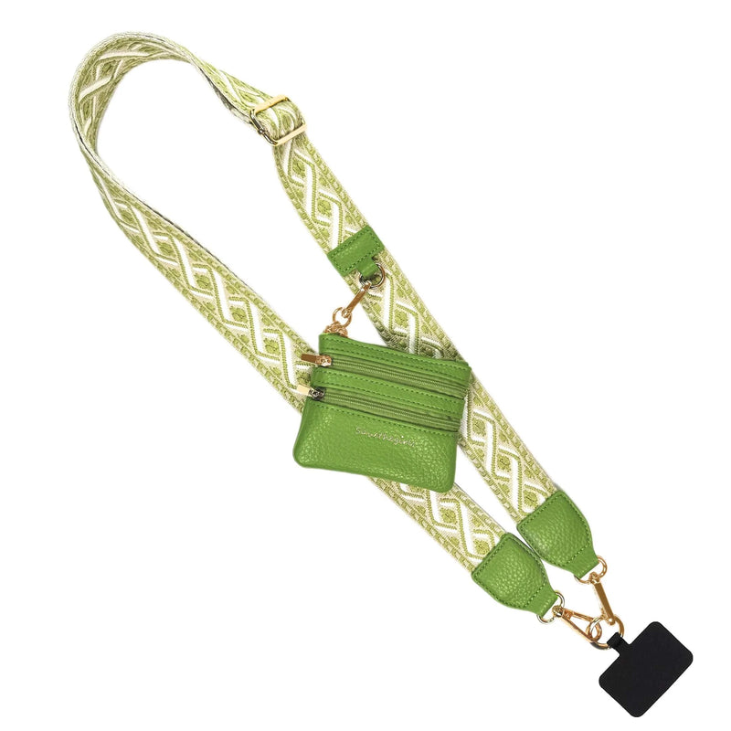 Clip & Go Strap w/ Zippered Pouch XOXO Clip & Go Strap w/ Zippered Pouch XOXO Save The Girls Green