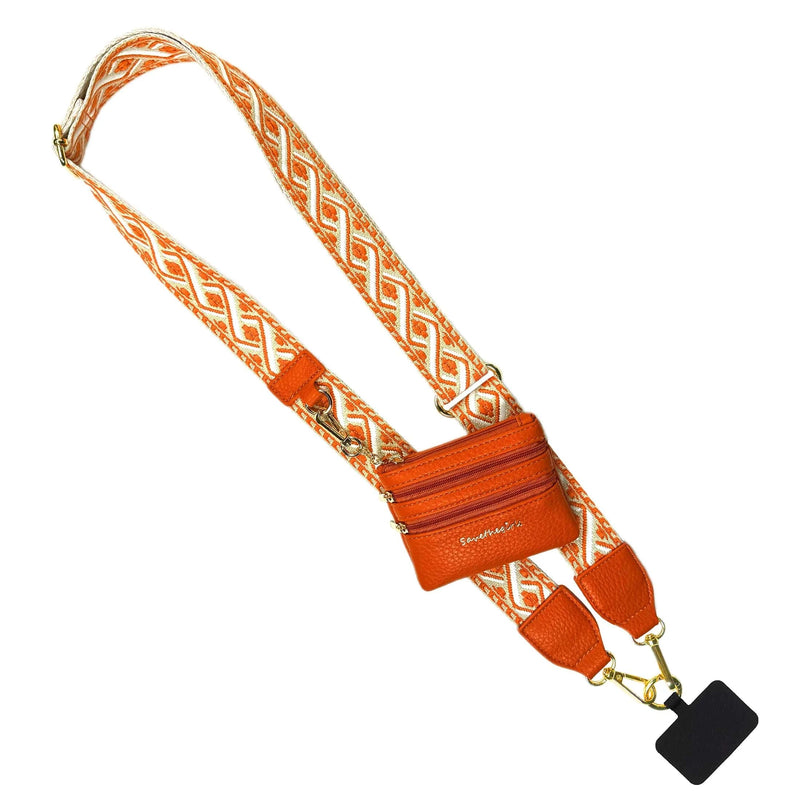 Clip & Go Strap w/ Zippered Pouch XOXO Clip & Go Strap w/ Zippered Pouch XOXO Save The Girls Orange