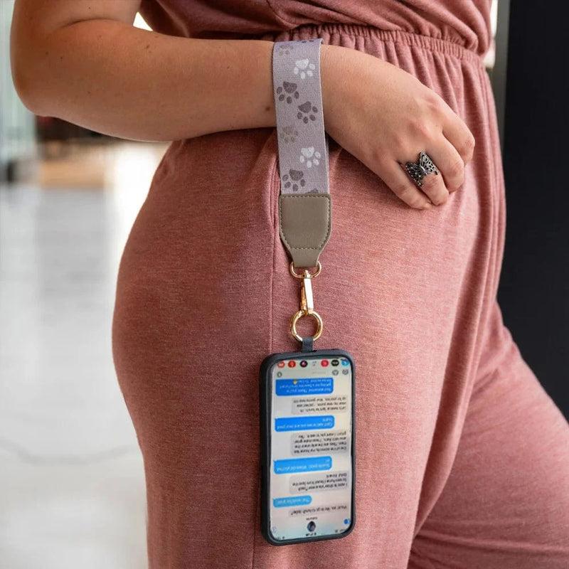 Clip & Go Strap with Pouch - Paw Tracks Clip & Go Strap with Pouch - Paw Tracks Save The Girls