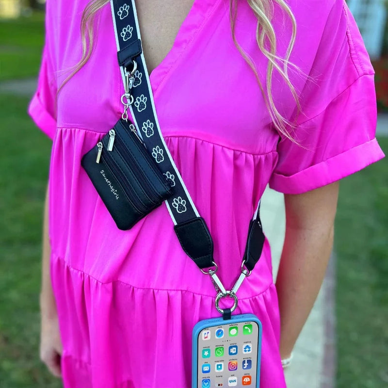 Clip & Go Strap with Pouch - Paw Tracks Clip & Go Strap with Pouch - Paw Tracks Save The Girls