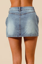 BOW KNOT POCKET DENIM MINI SKIRT BOW KNOT POCKET DENIM MINI SKIRT So Me Skirt