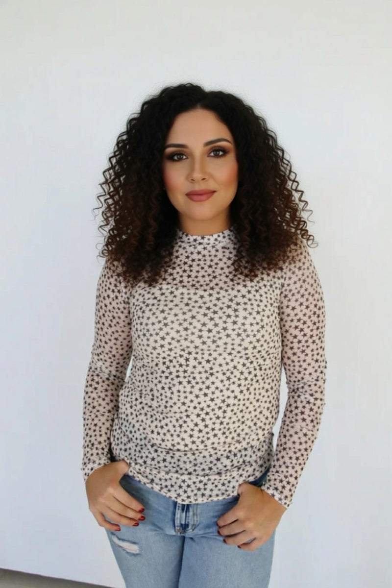 Tiny Star Mesh Top – Old Skool Boutique