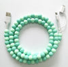 Beaded 2 in 1 Phone Charger Beaded 2 in 1 Phone Charger vendor-unknown Mint Green