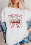 Christmas Girly Coquette Bow Tee Christmas Girly Coquette Bow Tee vendor-unknown