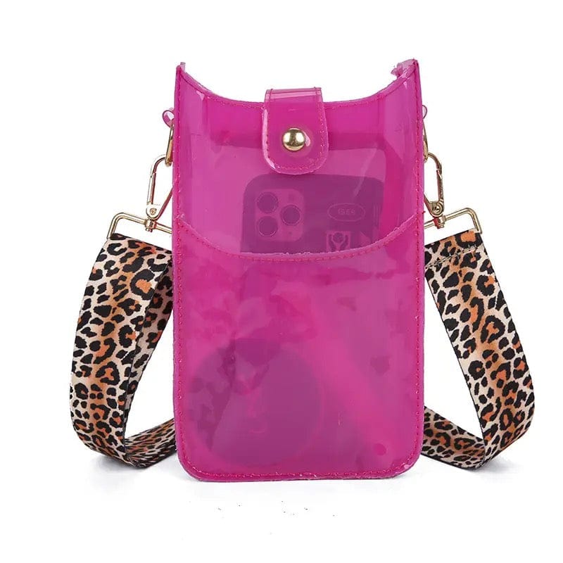 Colorful Clear Mobile Phone Bag Colorful Clear Mobile Phone Bag vendor-unknown Pow Pink