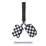 Dual Pouch Wristlet Dual Pouch Wristlet vendor-unknown Black Checker