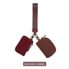 Dual Pouch Wristlet Dual Pouch Wristlet vendor-unknown Brown/Wine